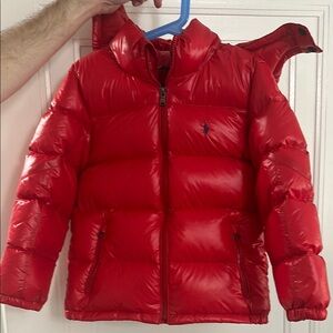Red polo Ralph Lauren Kids Puffer Jacket